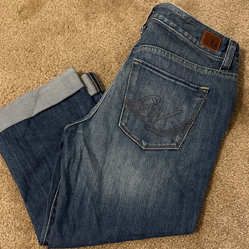Express Women's Blue Ankle Jeans